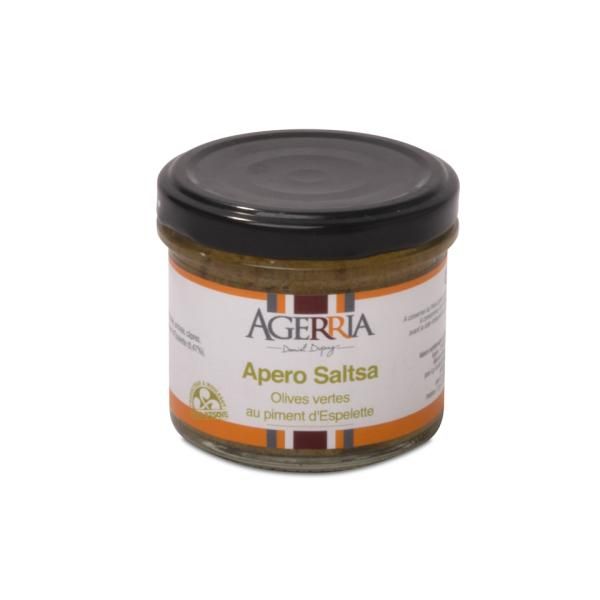 Apero Saltsa Olives Vertes au Piment d'Espelette