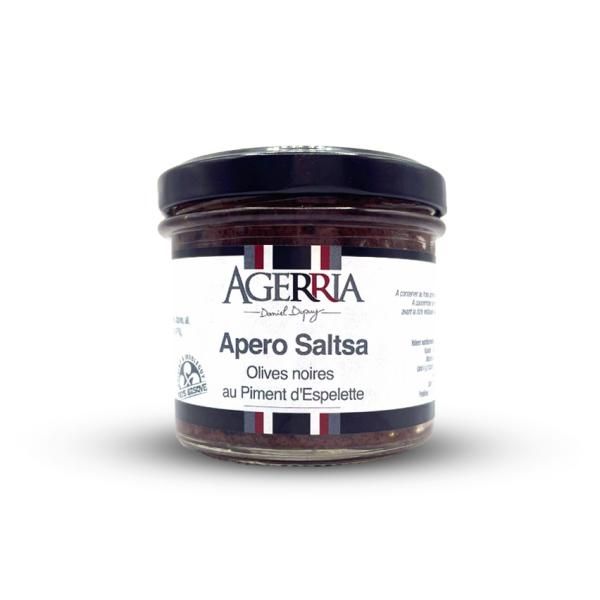 Apero Saltsa Olives Noires au Piment d'Espelette Apero Saltsa Olives Noires au Piment d'Espelette